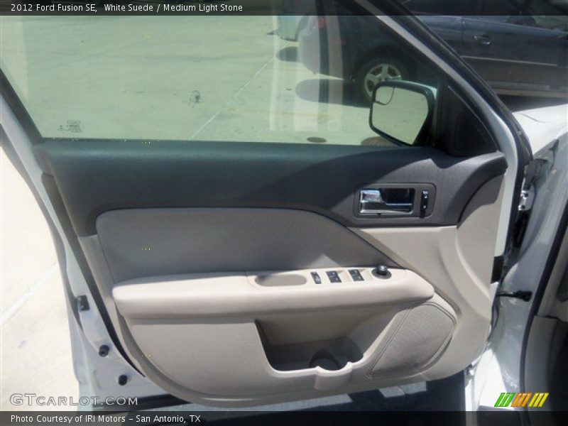 White Suede / Medium Light Stone 2012 Ford Fusion SE