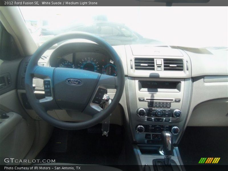 White Suede / Medium Light Stone 2012 Ford Fusion SE