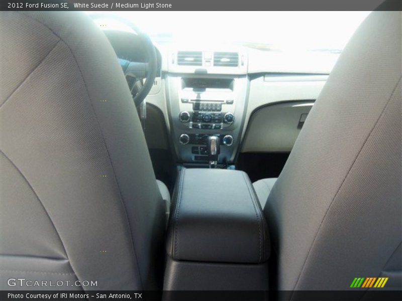 White Suede / Medium Light Stone 2012 Ford Fusion SE