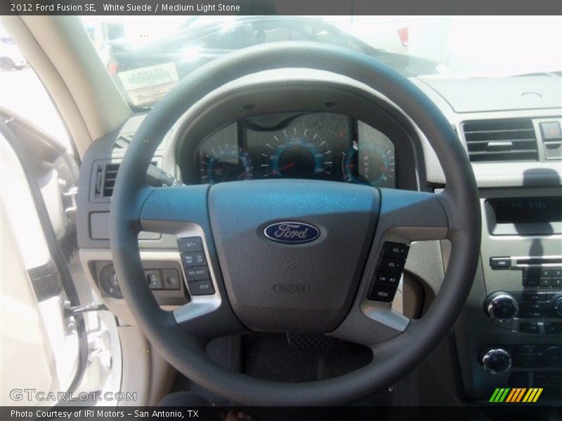 White Suede / Medium Light Stone 2012 Ford Fusion SE