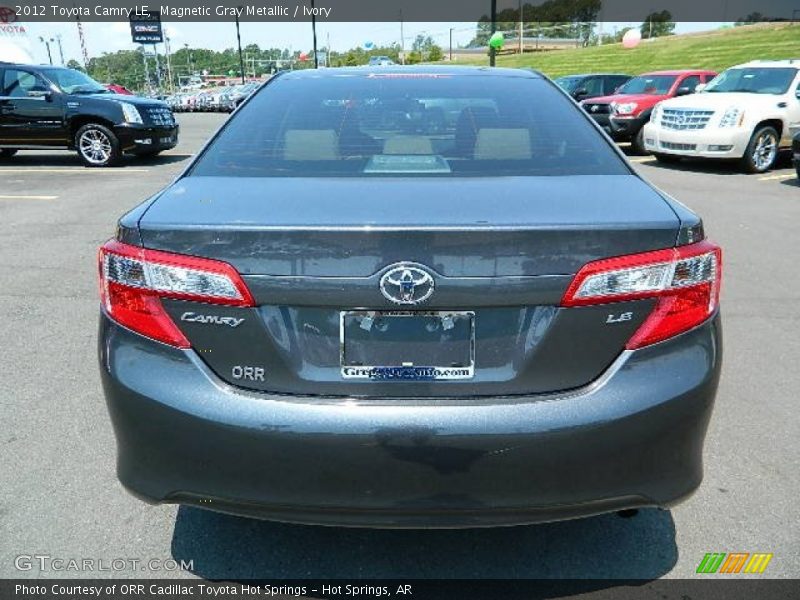 Magnetic Gray Metallic / Ivory 2012 Toyota Camry LE