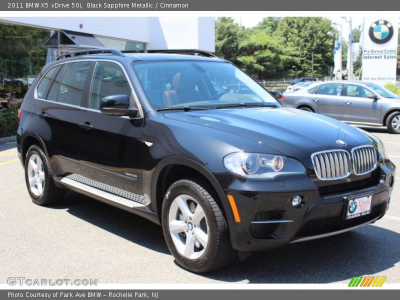 Black Sapphire Metallic / Cinnamon 2011 BMW X5 xDrive 50i
