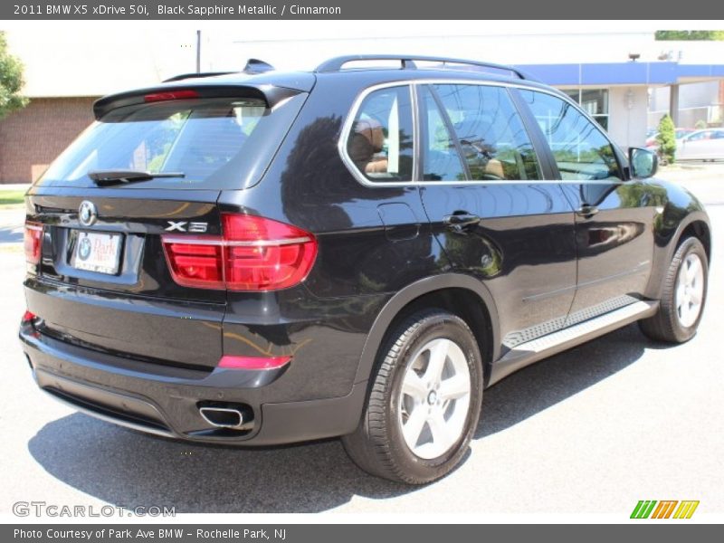 Black Sapphire Metallic / Cinnamon 2011 BMW X5 xDrive 50i