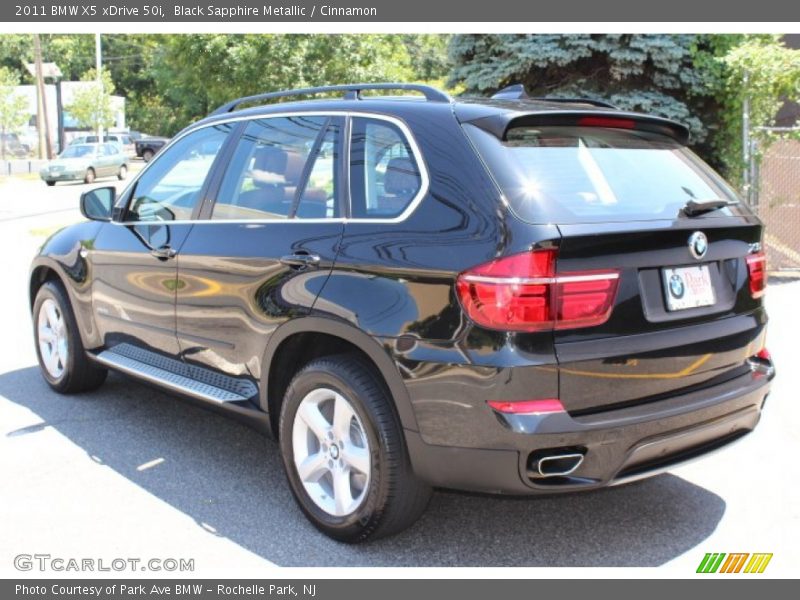 Black Sapphire Metallic / Cinnamon 2011 BMW X5 xDrive 50i