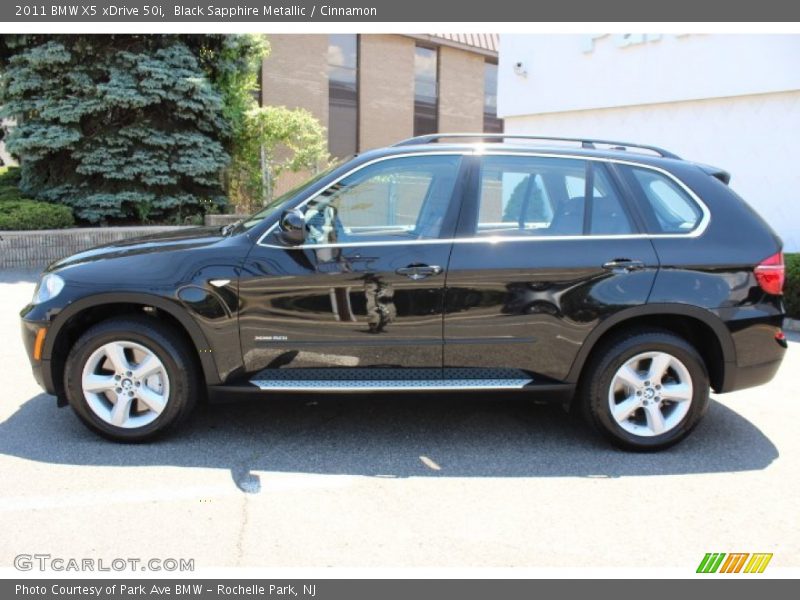 Black Sapphire Metallic / Cinnamon 2011 BMW X5 xDrive 50i
