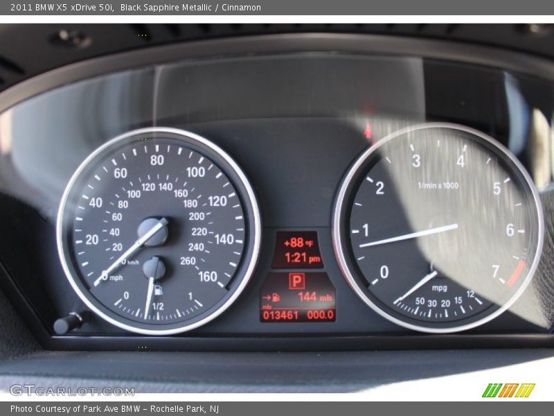 Black Sapphire Metallic / Cinnamon 2011 BMW X5 xDrive 50i