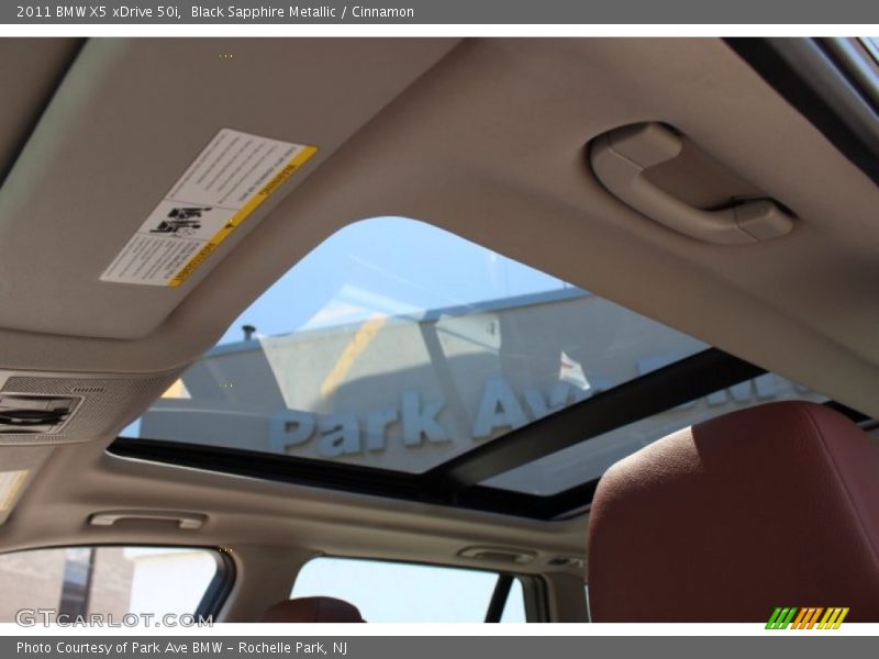 Black Sapphire Metallic / Cinnamon 2011 BMW X5 xDrive 50i