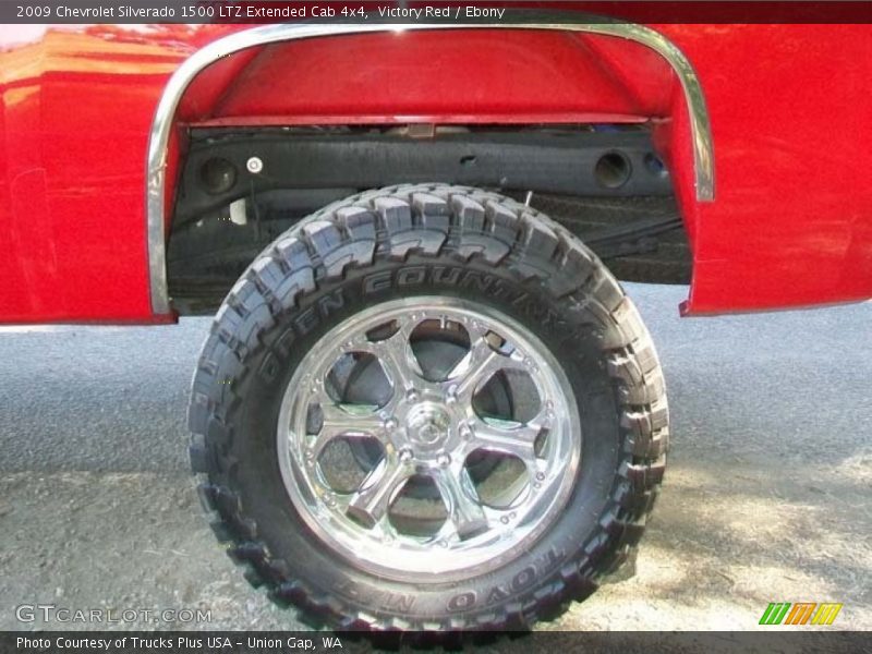 Victory Red / Ebony 2009 Chevrolet Silverado 1500 LTZ Extended Cab 4x4