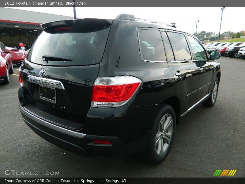 Black / Ash 2012 Toyota Highlander Limited