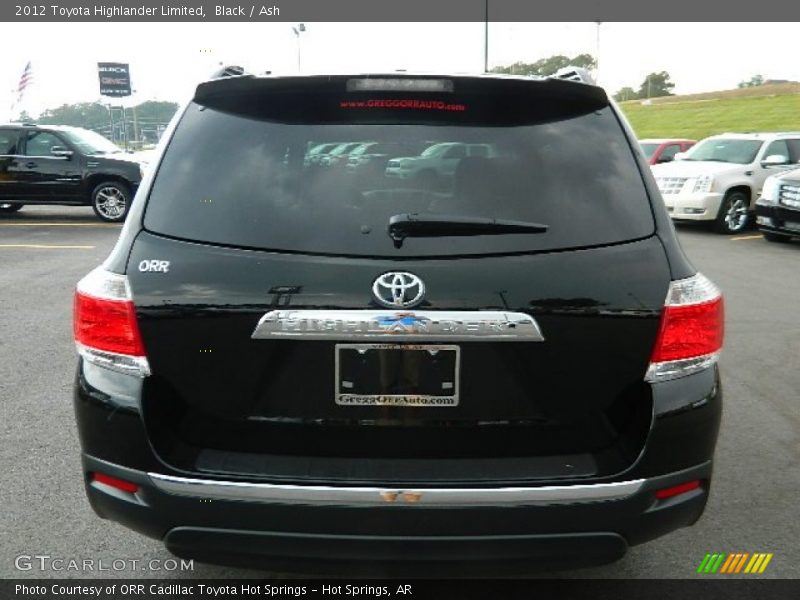 Black / Ash 2012 Toyota Highlander Limited