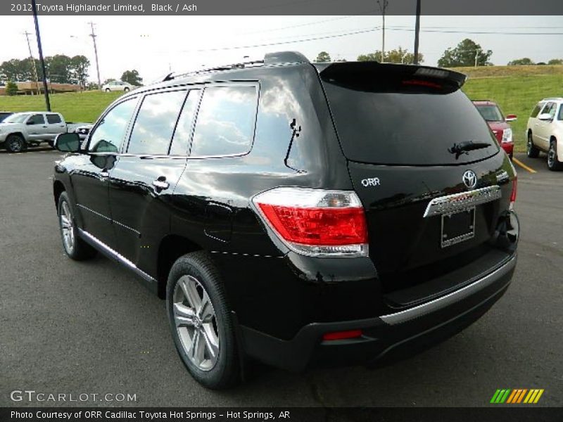 Black / Ash 2012 Toyota Highlander Limited