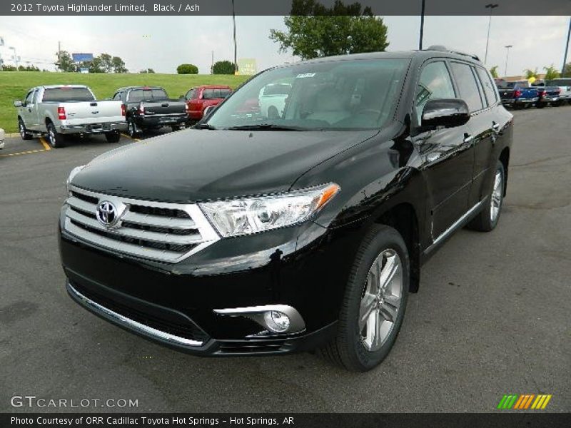 Black / Ash 2012 Toyota Highlander Limited