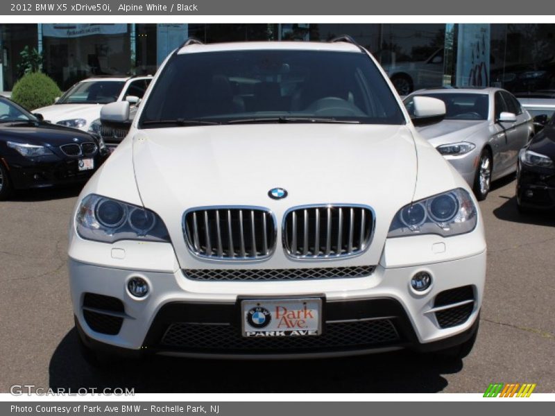 Alpine White / Black 2012 BMW X5 xDrive50i
