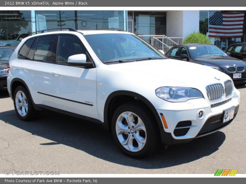 Alpine White / Black 2012 BMW X5 xDrive50i