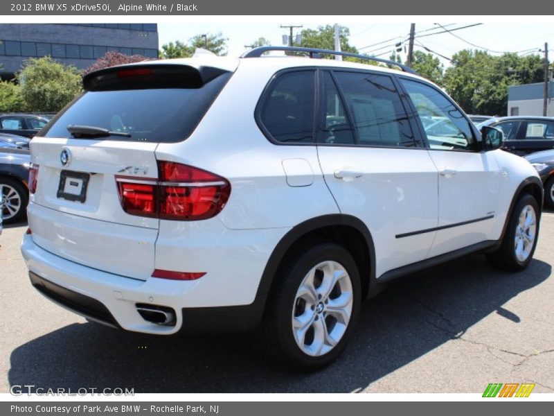 Alpine White / Black 2012 BMW X5 xDrive50i