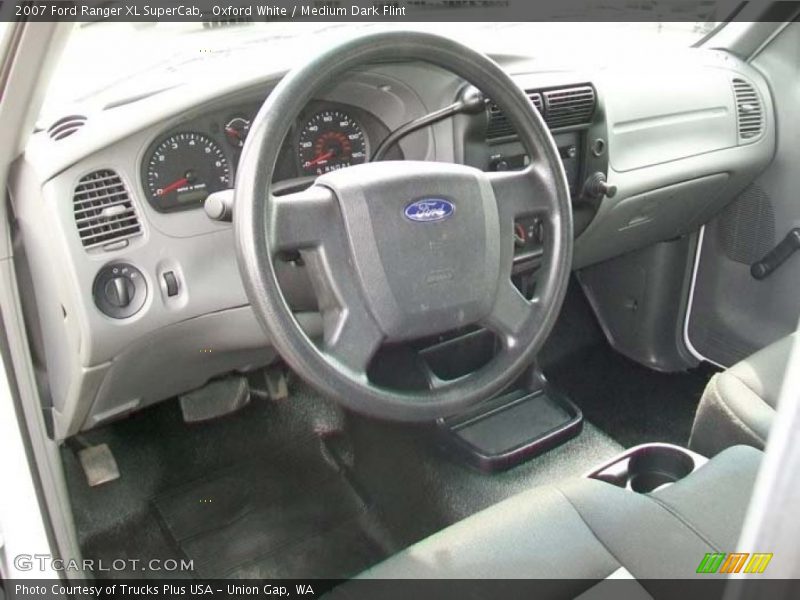 Oxford White / Medium Dark Flint 2007 Ford Ranger XL SuperCab