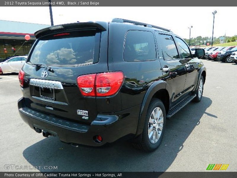 Black / Sand Beige 2012 Toyota Sequoia Limited 4WD