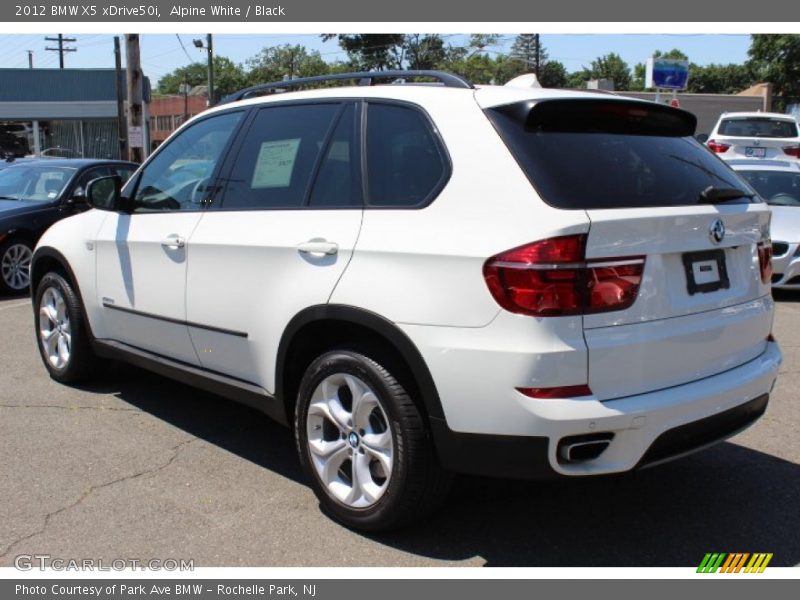 Alpine White / Black 2012 BMW X5 xDrive50i