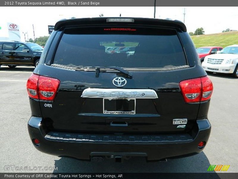 Black / Sand Beige 2012 Toyota Sequoia Limited 4WD