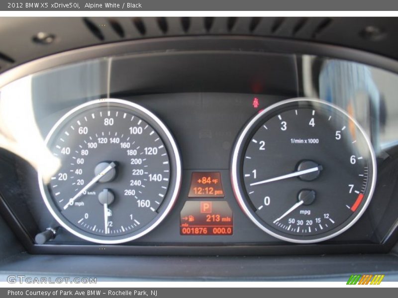 Alpine White / Black 2012 BMW X5 xDrive50i