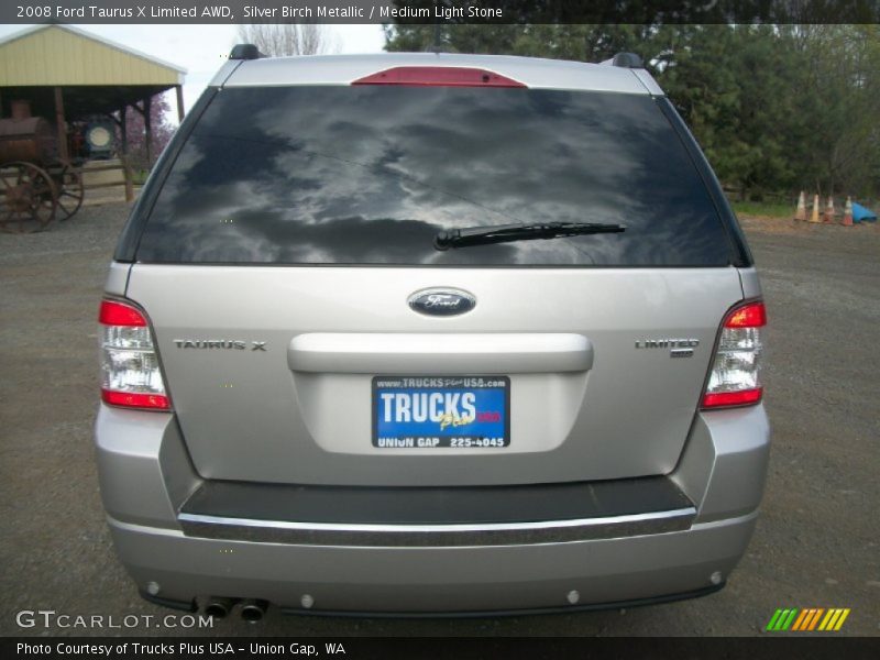 Silver Birch Metallic / Medium Light Stone 2008 Ford Taurus X Limited AWD