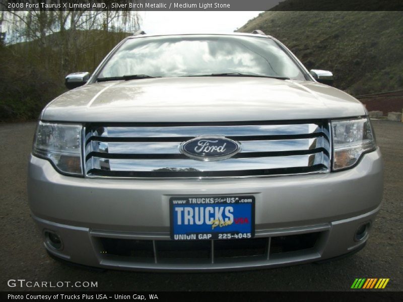 Silver Birch Metallic / Medium Light Stone 2008 Ford Taurus X Limited AWD