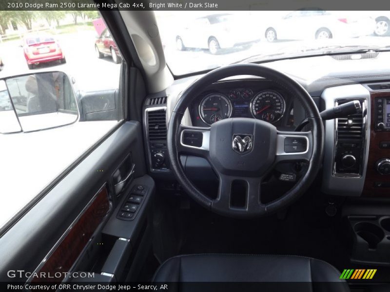 Bright White / Dark Slate 2010 Dodge Ram 2500 Laramie Mega Cab 4x4