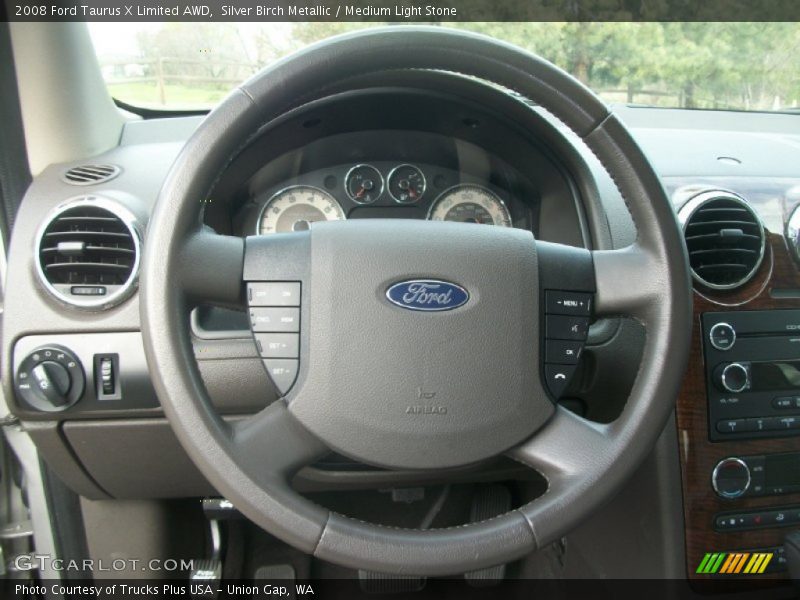 Silver Birch Metallic / Medium Light Stone 2008 Ford Taurus X Limited AWD