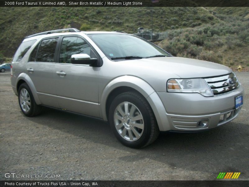 Silver Birch Metallic / Medium Light Stone 2008 Ford Taurus X Limited AWD