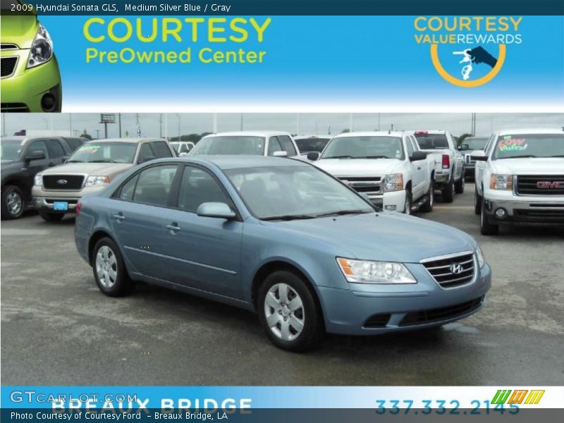 Medium Silver Blue / Gray 2009 Hyundai Sonata GLS