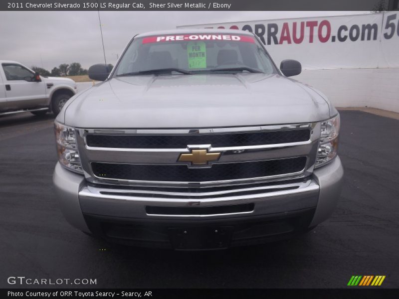 Sheer Silver Metallic / Ebony 2011 Chevrolet Silverado 1500 LS Regular Cab