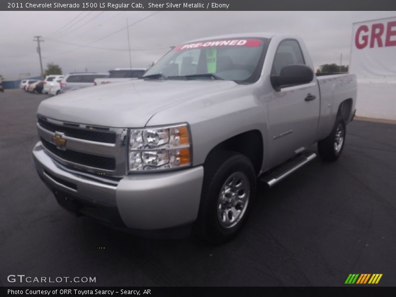 Sheer Silver Metallic / Ebony 2011 Chevrolet Silverado 1500 LS Regular Cab