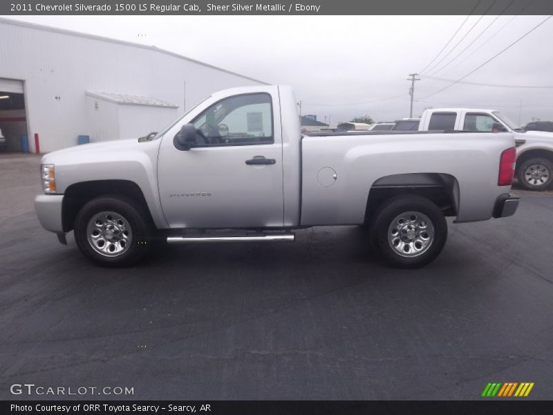 Sheer Silver Metallic / Ebony 2011 Chevrolet Silverado 1500 LS Regular Cab