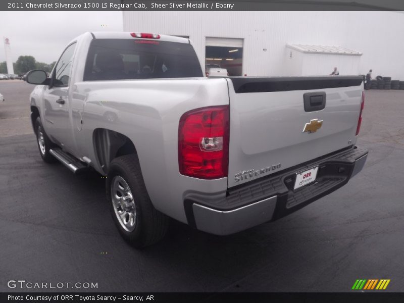 Sheer Silver Metallic / Ebony 2011 Chevrolet Silverado 1500 LS Regular Cab