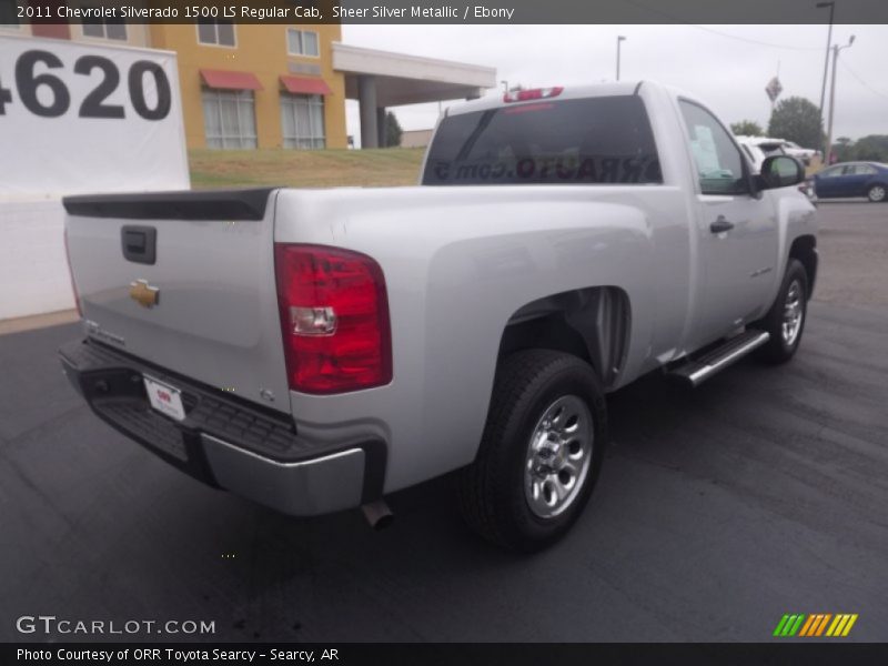 Sheer Silver Metallic / Ebony 2011 Chevrolet Silverado 1500 LS Regular Cab