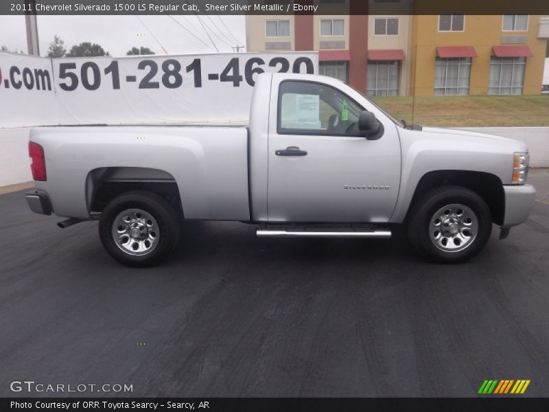 Sheer Silver Metallic / Ebony 2011 Chevrolet Silverado 1500 LS Regular Cab
