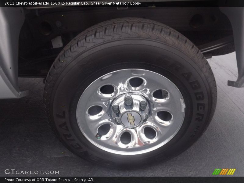 Sheer Silver Metallic / Ebony 2011 Chevrolet Silverado 1500 LS Regular Cab