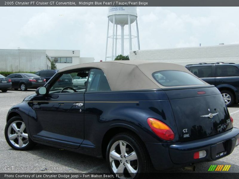 Midnight Blue Pearl / Taupe/Pearl Beige 2005 Chrysler PT Cruiser GT Convertible