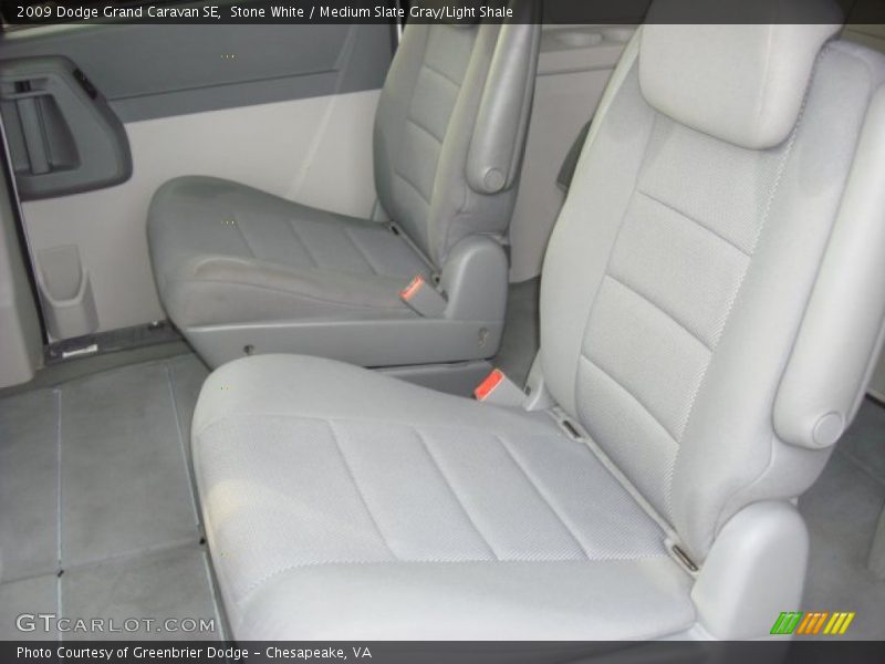 Stone White / Medium Slate Gray/Light Shale 2009 Dodge Grand Caravan SE