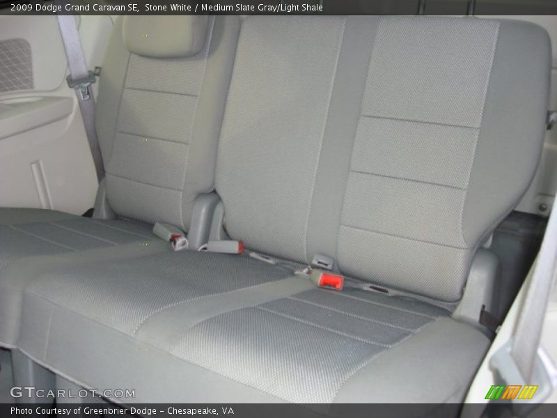Stone White / Medium Slate Gray/Light Shale 2009 Dodge Grand Caravan SE