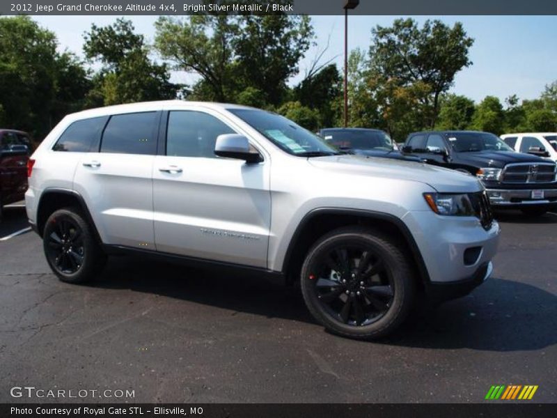 Bright Silver Metallic / Black 2012 Jeep Grand Cherokee Altitude 4x4