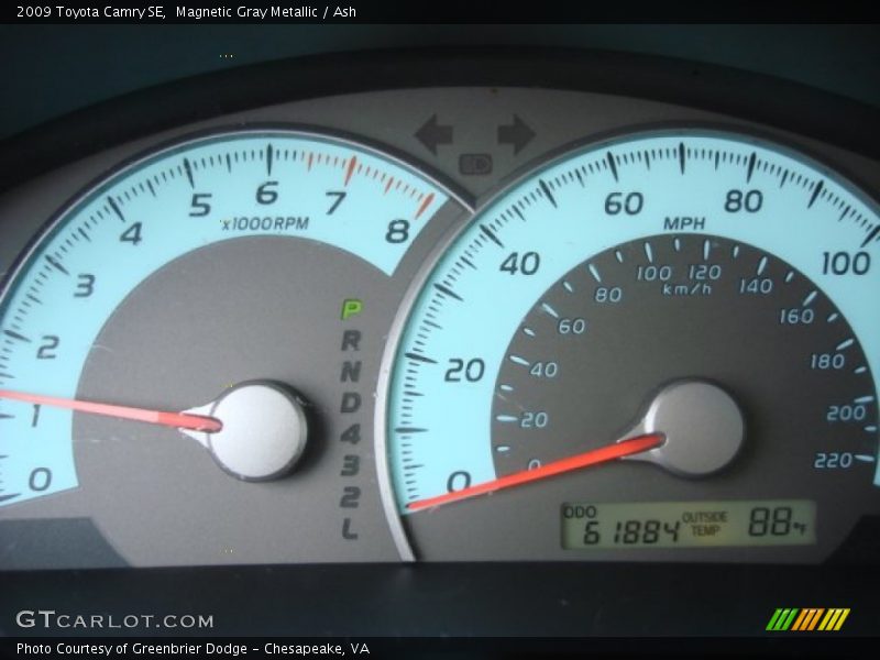 Magnetic Gray Metallic / Ash 2009 Toyota Camry SE