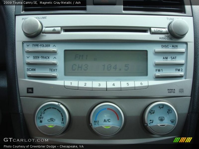 Magnetic Gray Metallic / Ash 2009 Toyota Camry SE