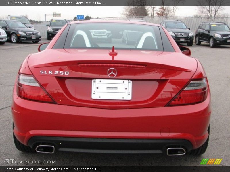 Mars Red / Black 2012 Mercedes-Benz SLK 250 Roadster