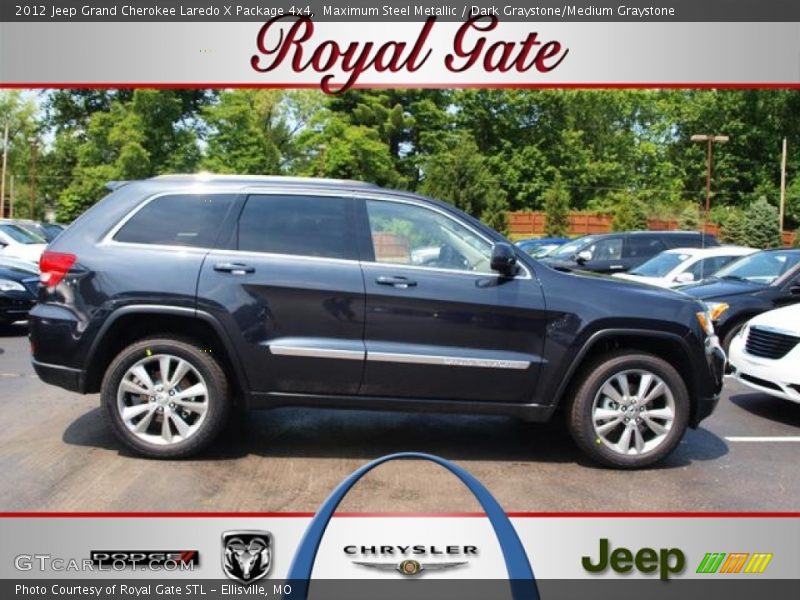 Maximum Steel Metallic / Dark Graystone/Medium Graystone 2012 Jeep Grand Cherokee Laredo X Package 4x4