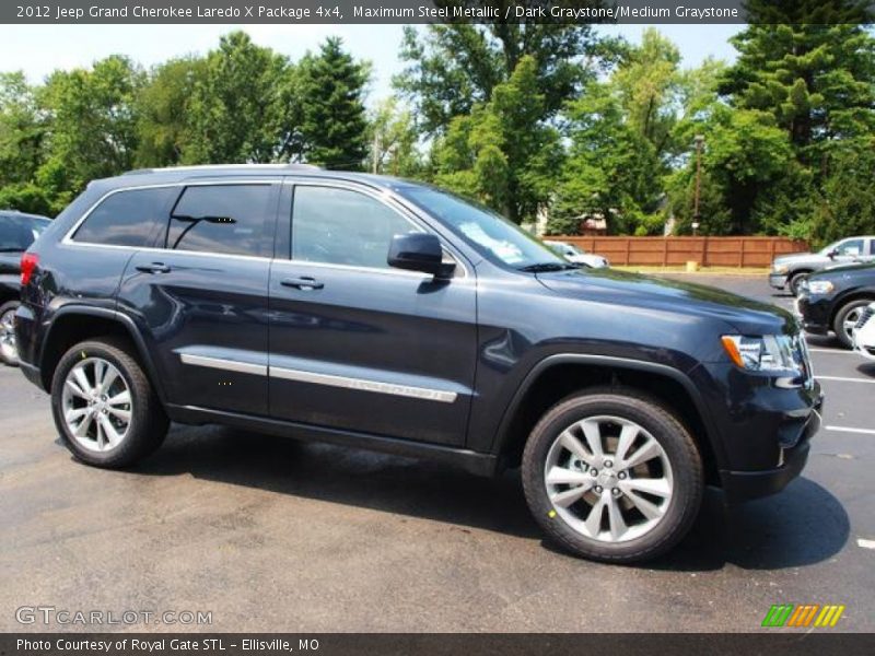 Maximum Steel Metallic / Dark Graystone/Medium Graystone 2012 Jeep Grand Cherokee Laredo X Package 4x4