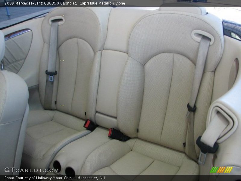 Capri Blue Metallic / Stone 2009 Mercedes-Benz CLK 350 Cabriolet