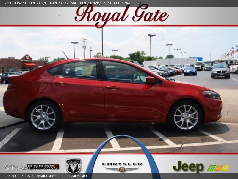 Redline 2-Coat Pearl / Black/Light Diesel Gray 2013 Dodge Dart Rallye
