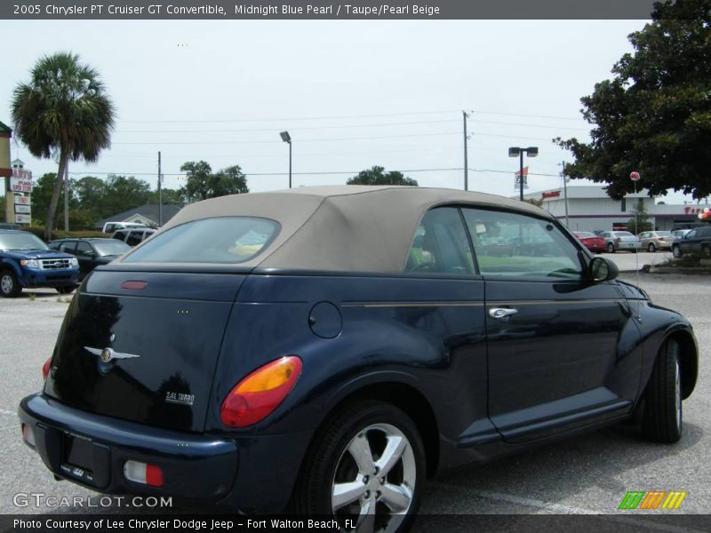 Midnight Blue Pearl / Taupe/Pearl Beige 2005 Chrysler PT Cruiser GT Convertible
