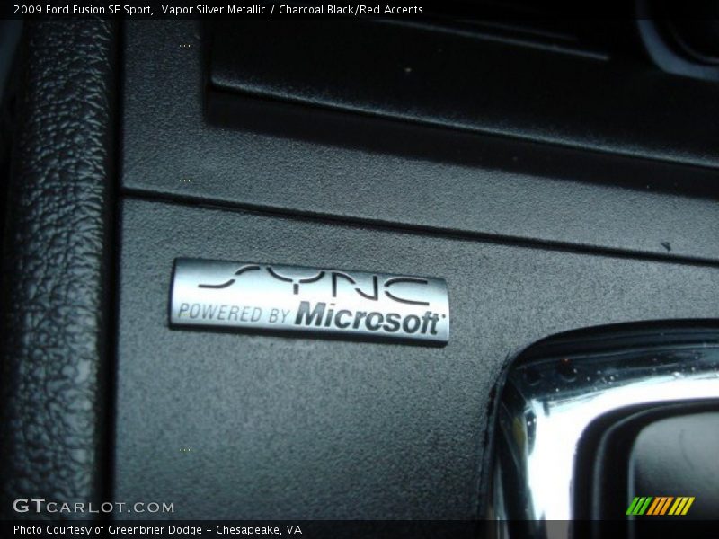 Vapor Silver Metallic / Charcoal Black/Red Accents 2009 Ford Fusion SE Sport